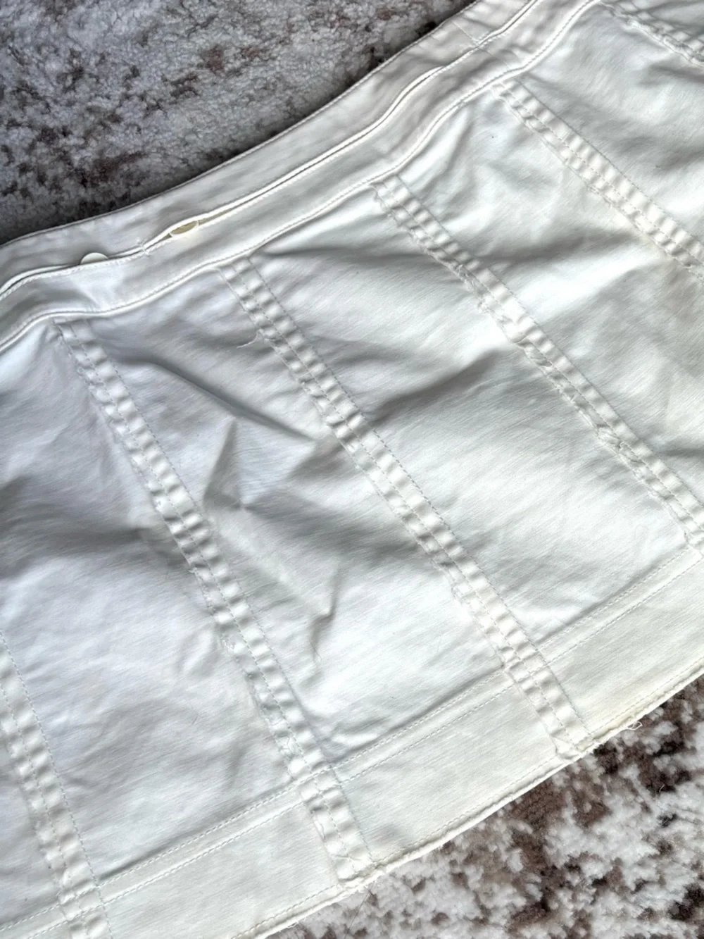 Zuczug Cream Wrap Mini Skirt - Clean A-Line Panel Design - Picture 9 of 10
